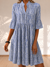Mara – Damen Gemustertes Tunika Kleid