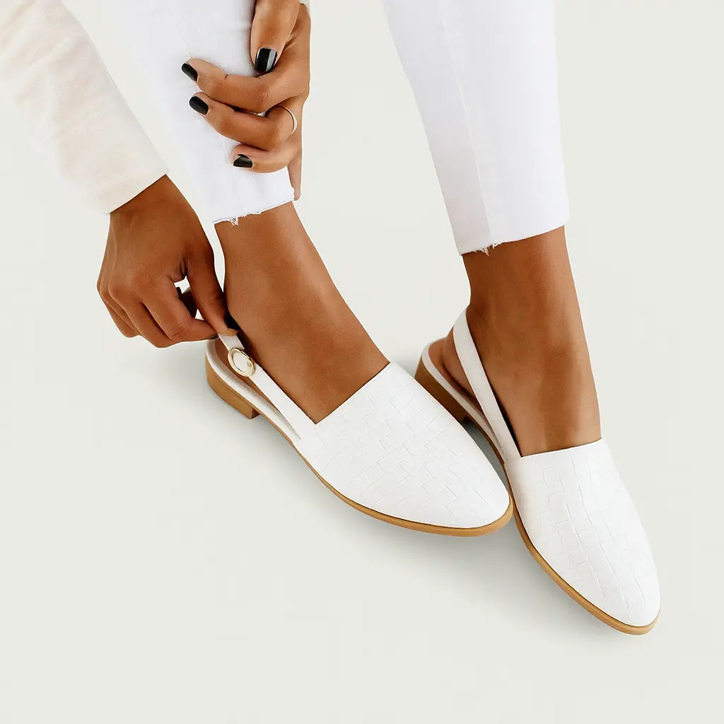 Anna – Geflochtene Slingback Loafer