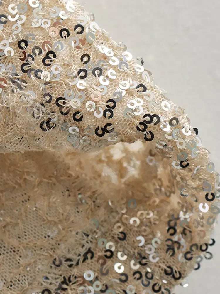 Alessia – Damen Glitzerkleid Minikleid ärmellos figurbetont