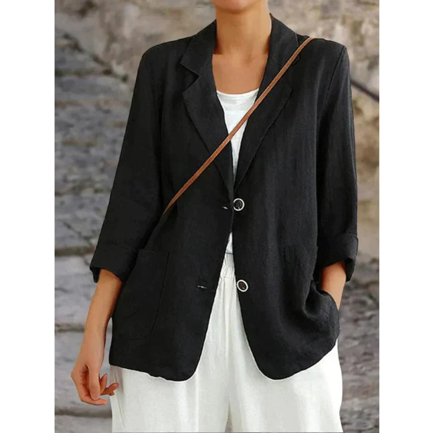Hannah – Locker geschnittener Blazer mit Reverskragen