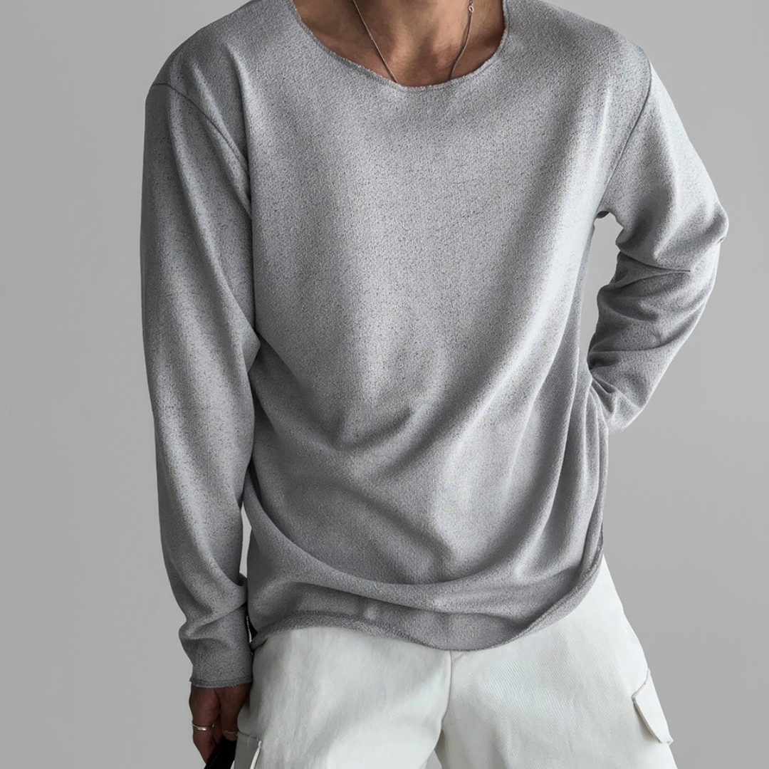 William – Herren Langarmshirt Mit Rundhalsausschnitt