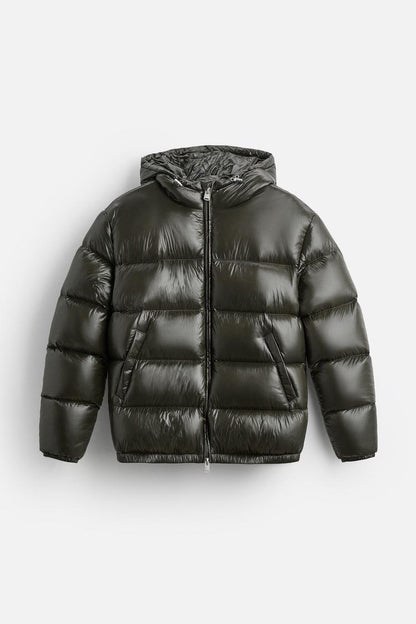 Matthias - Moderne Herren Steppjacke mit Kapuze Winterjacken