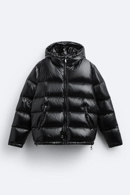 Iván – Glänzende Stepp-Pufferjacke Herren
