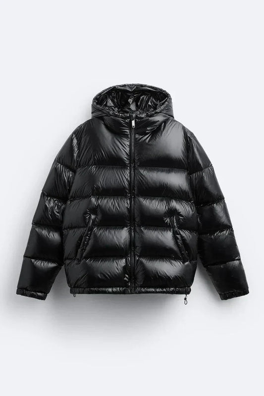 Iván – Glänzende Stepp-Pufferjacke Herren