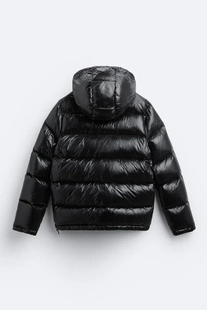 Iván – Glänzende Stepp-Pufferjacke Herren