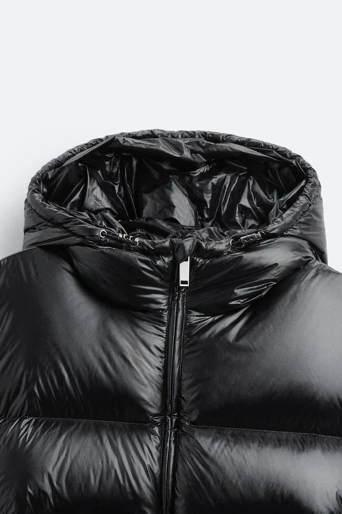 Iván – Glänzende Stepp-Pufferjacke Herren