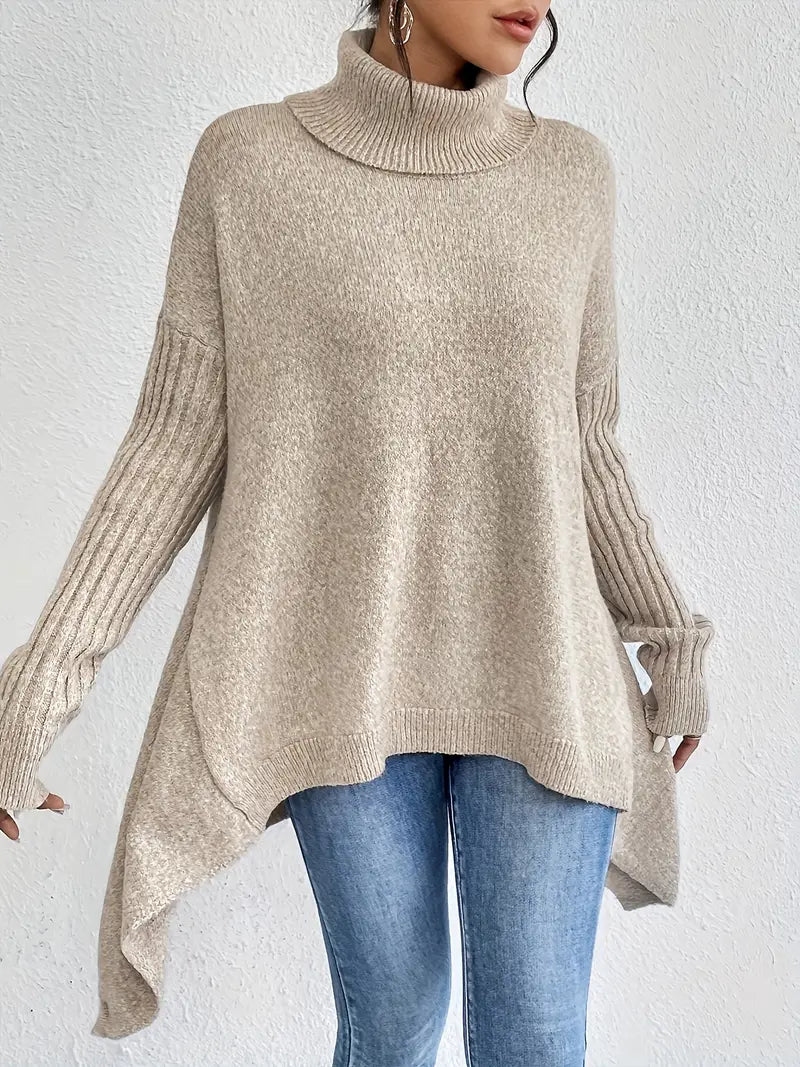 Sienna – Oversize-Rollkragenpullover für Damen