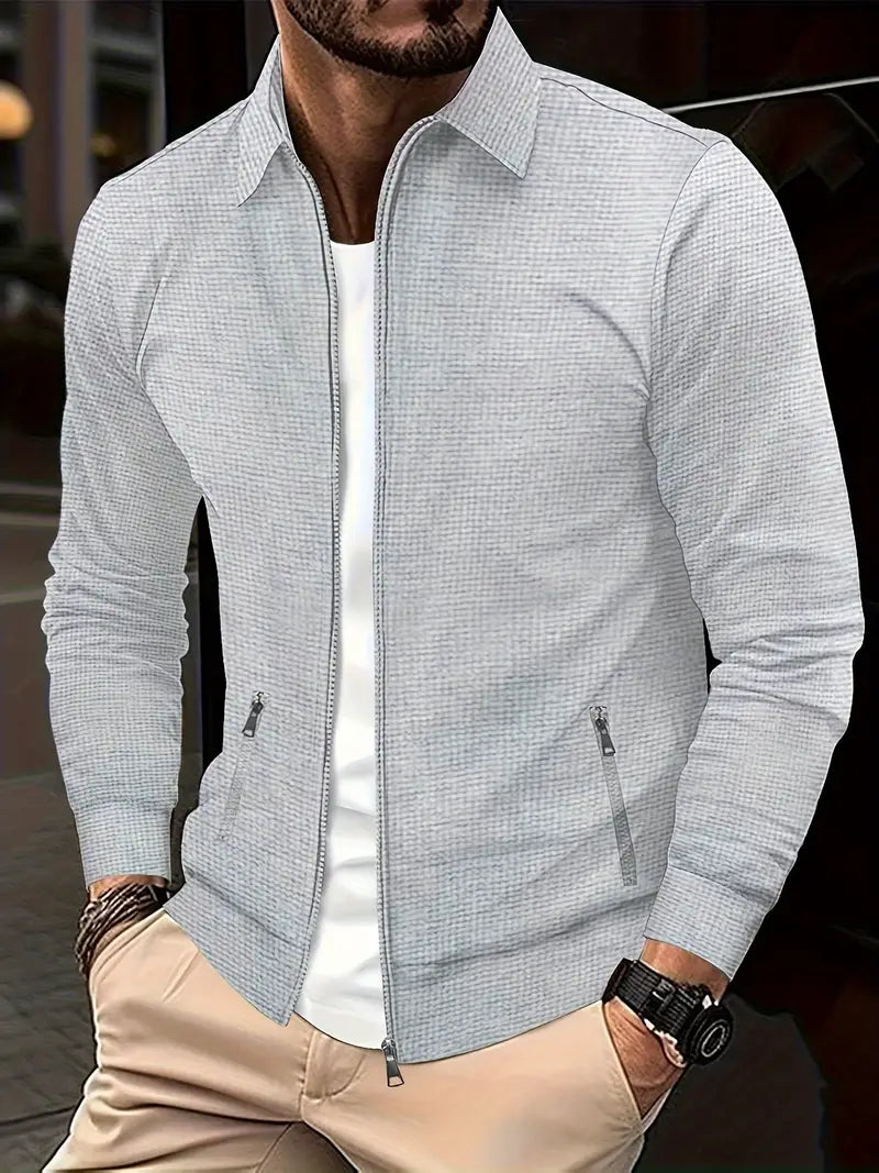 David - Herren Jacke mit Reißverschluss und Kragen