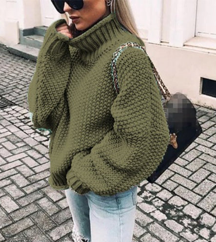 Valeria – Grobstrick Rollkragenpullover Damen