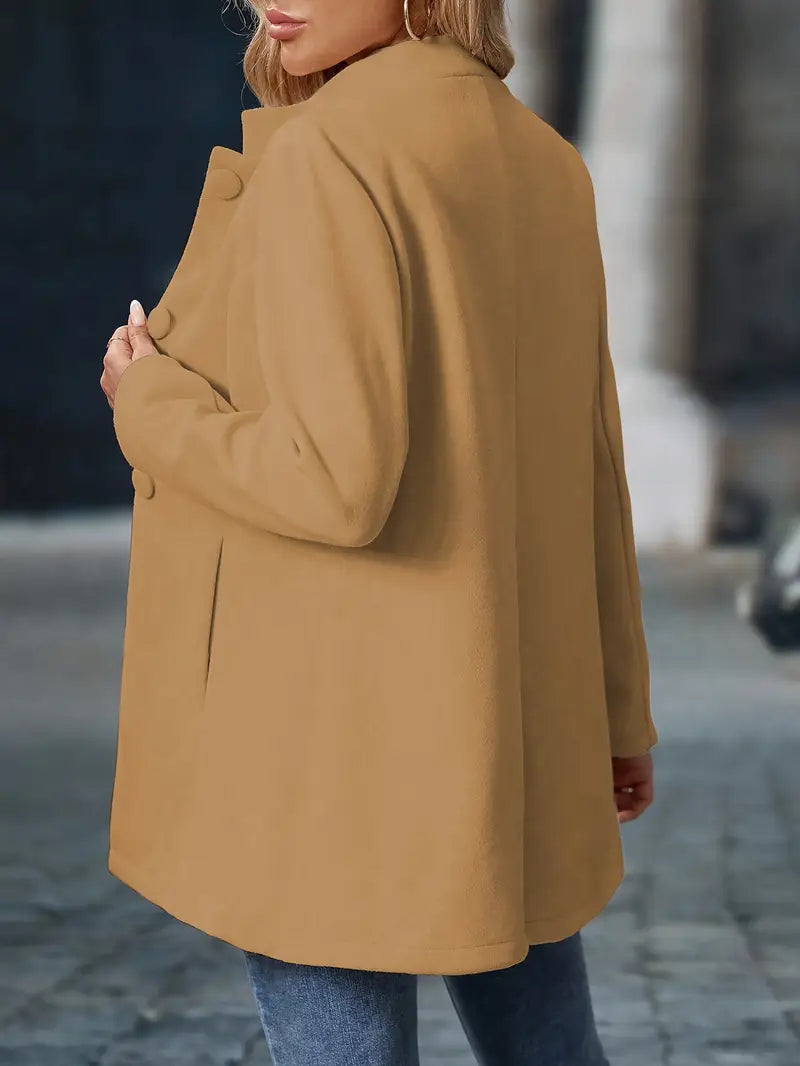 Damen Jacke mit schlankem Schnitt und minimalistischen Knöpfen | A&B - 15 - Annoboutique