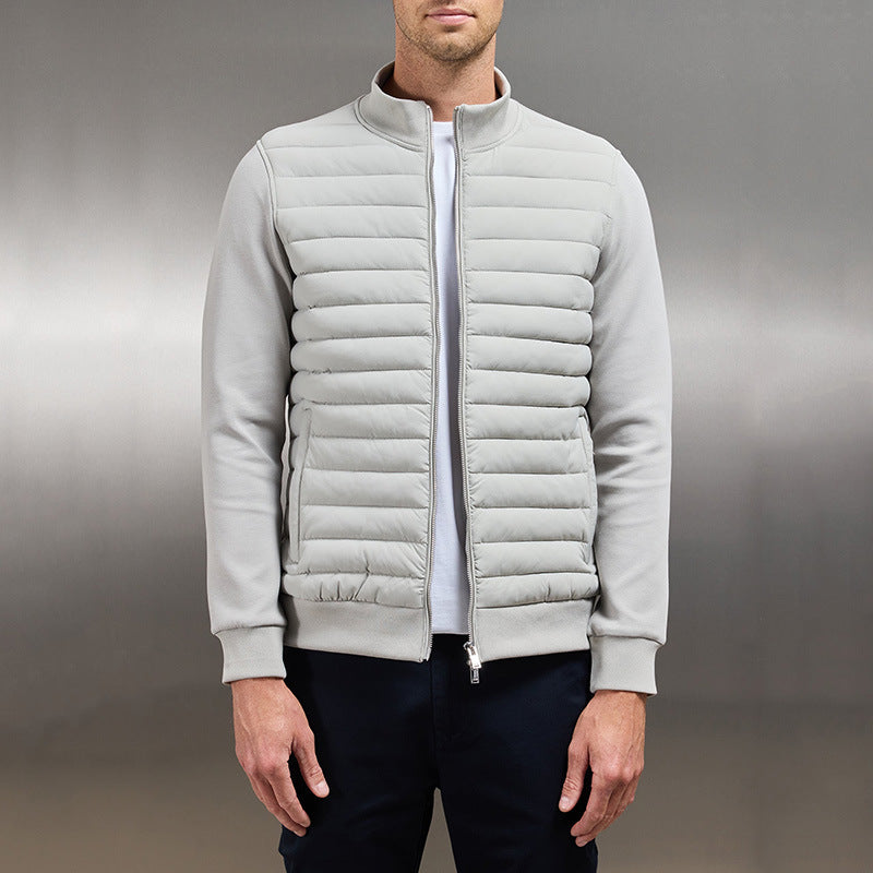 David - Leichte Steppjacke für Herren mit Reißverschluss und Stehkragen