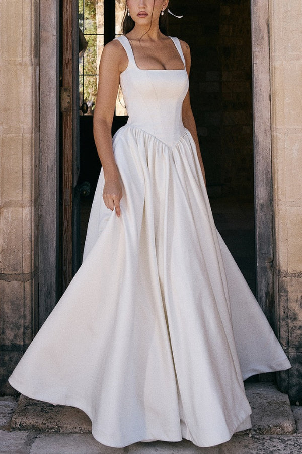 Leni – Elegant Wide Straps Corset Dress - Image 1