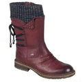 Nora - Damen Winterstiefel mit Reißverschluss und Strickbund warm gefüttert