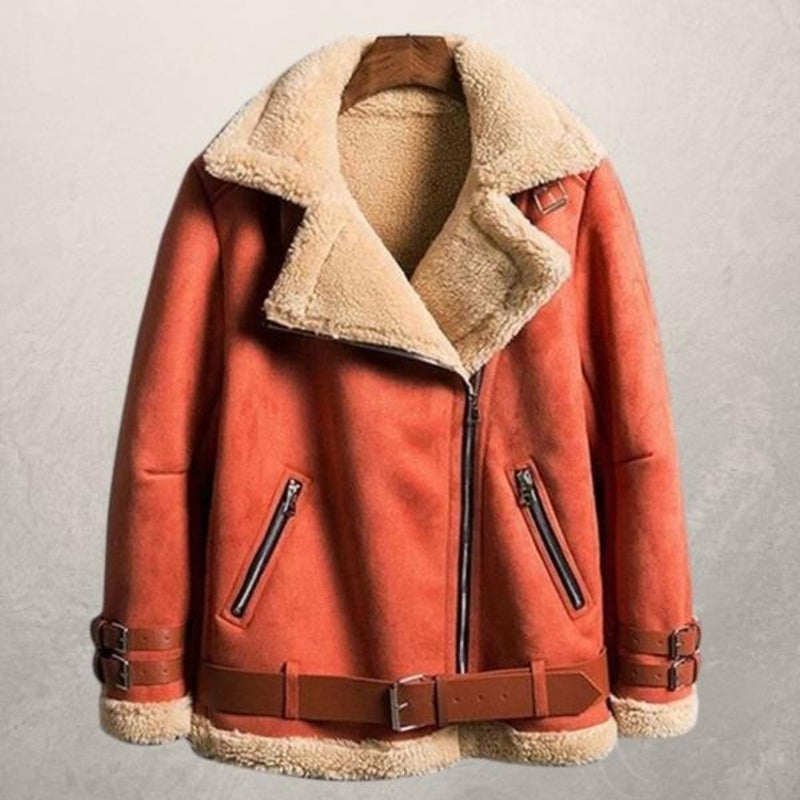 Emily – Gefütterte Damen Winterjacke mit Teddykragen