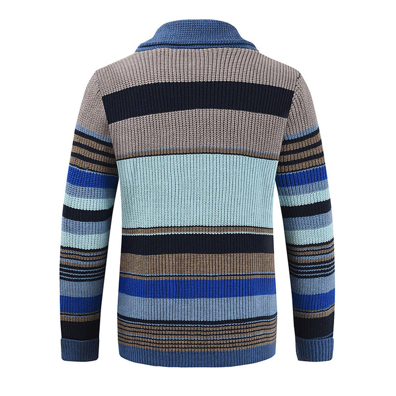 Elor – Gestreifte Strickjacke für Herren
