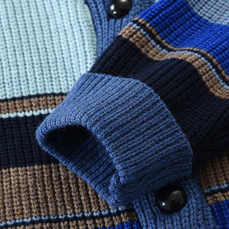 Elor – Gestreifte Strickjacke für Herren