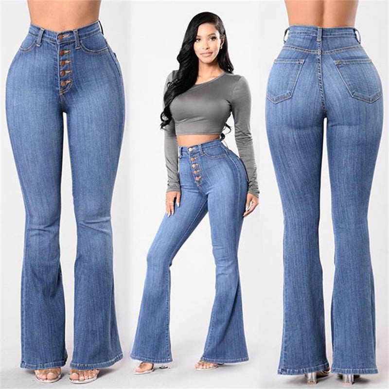 Clara – High-Waist Schlagjeans Damen