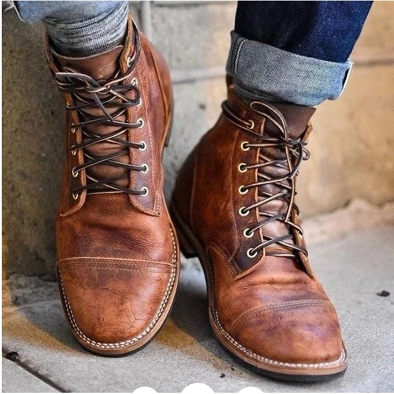 Javier – Klassische Herren Schnürstiefel mit markanter Zehenkappe