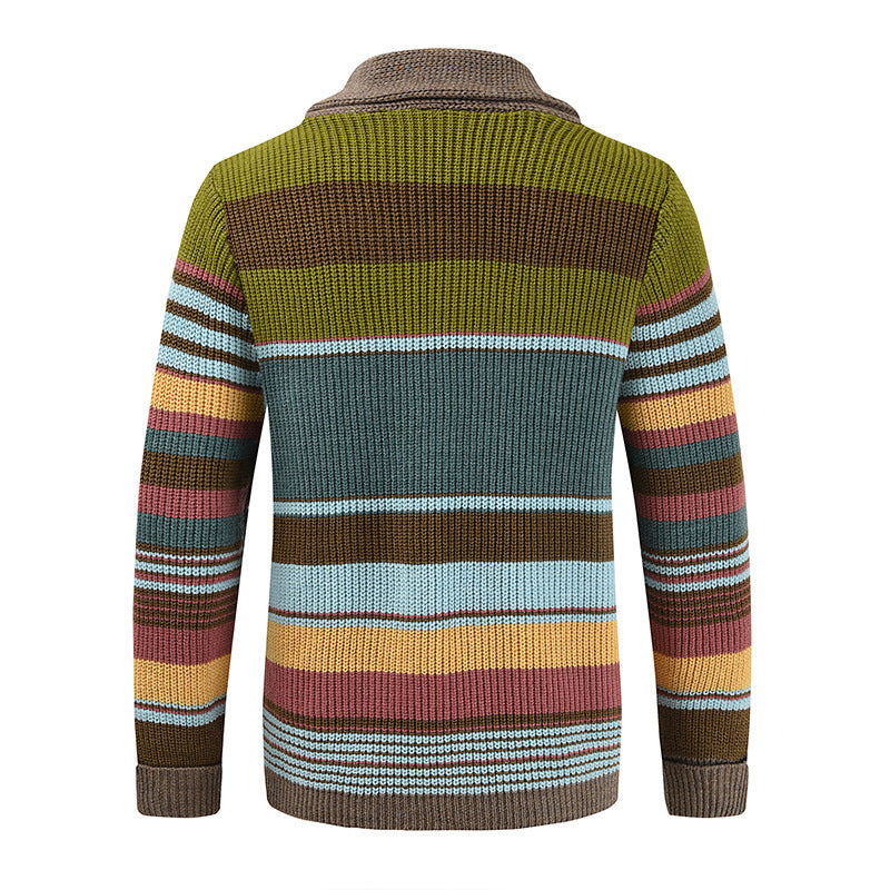 Elor – Gestreifte Strickjacke für Herren