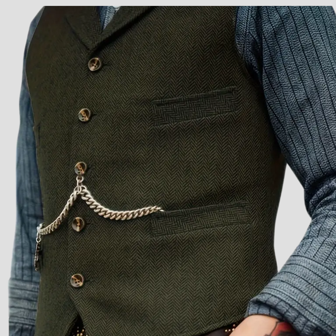 Javier – Klassische Herren-Wollweste im Tailored-Look