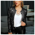 Sofia - Damen Glitzerjacke Pailletten Blazer