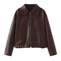Noelia – Damen Oversize Lederjacke