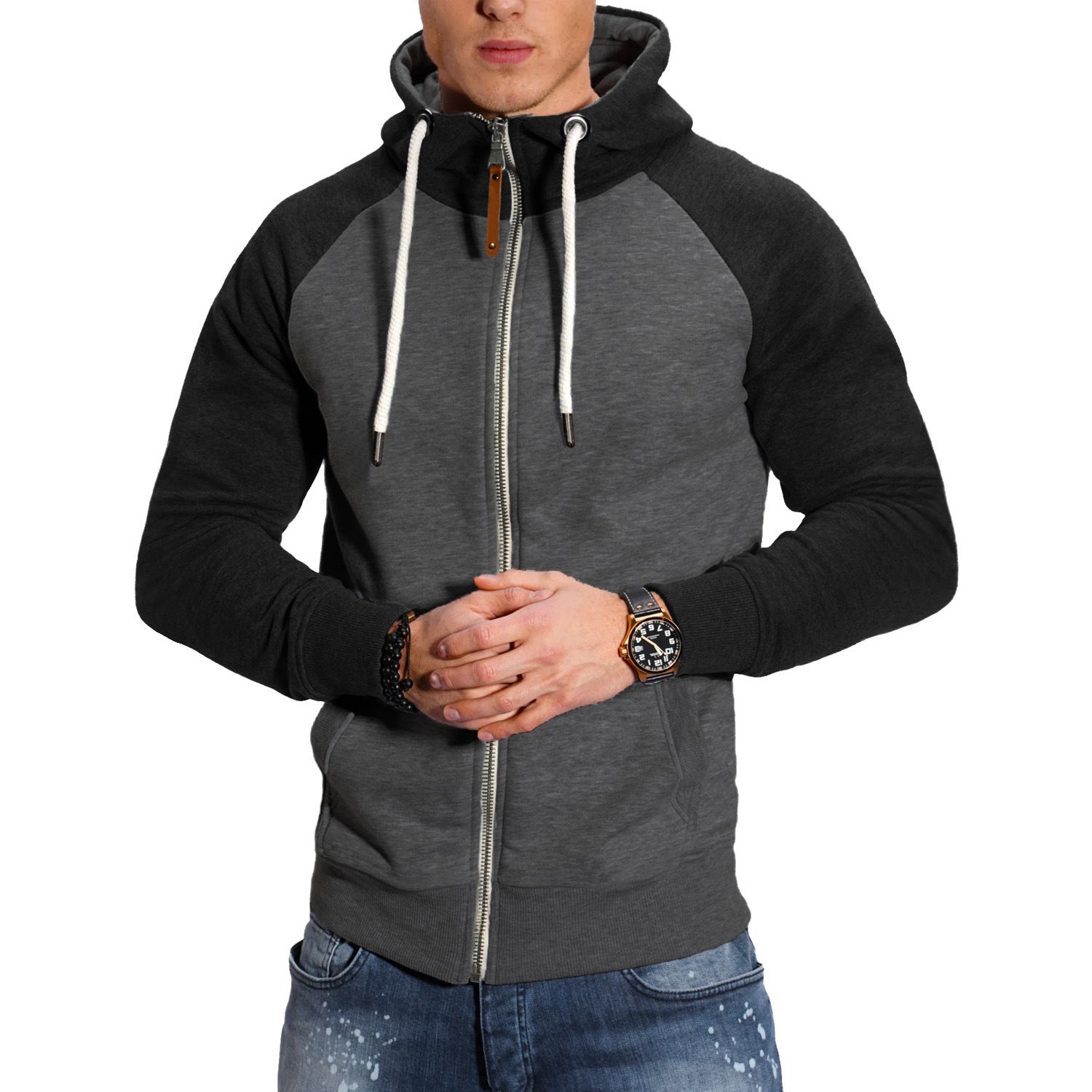 Liam – Sportliche Herren Zip-Hoodie mit Kapuze