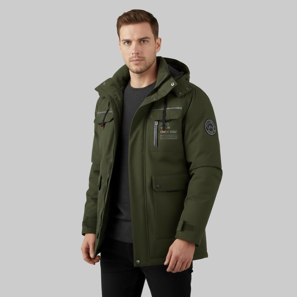 Oliver – Funktionale Winterparka-Jacke mit Kapuze für Herren