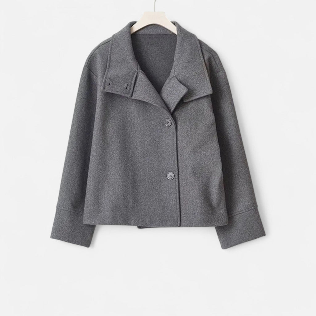 María – Elegante Damen Kurzjacke mit modernem Stehkragen