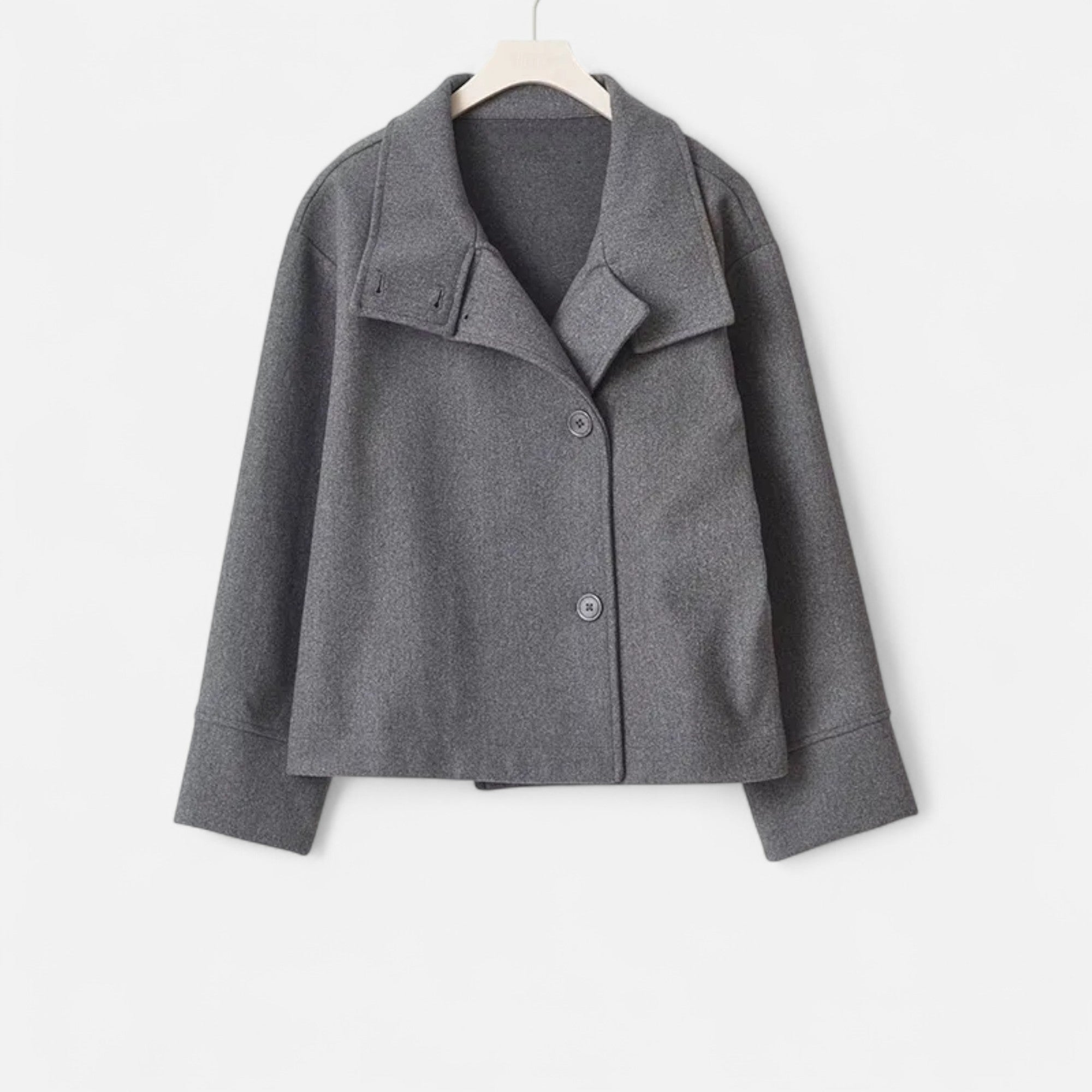 María – Elegante Damen Kurzjacke mit modernem Stehkragen