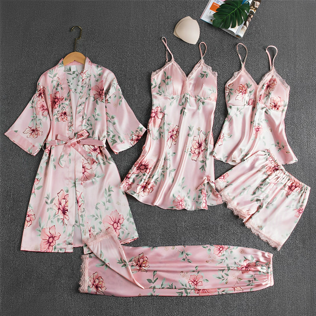 Sofia – Satin Schlaf- & Lounge Set für Damen