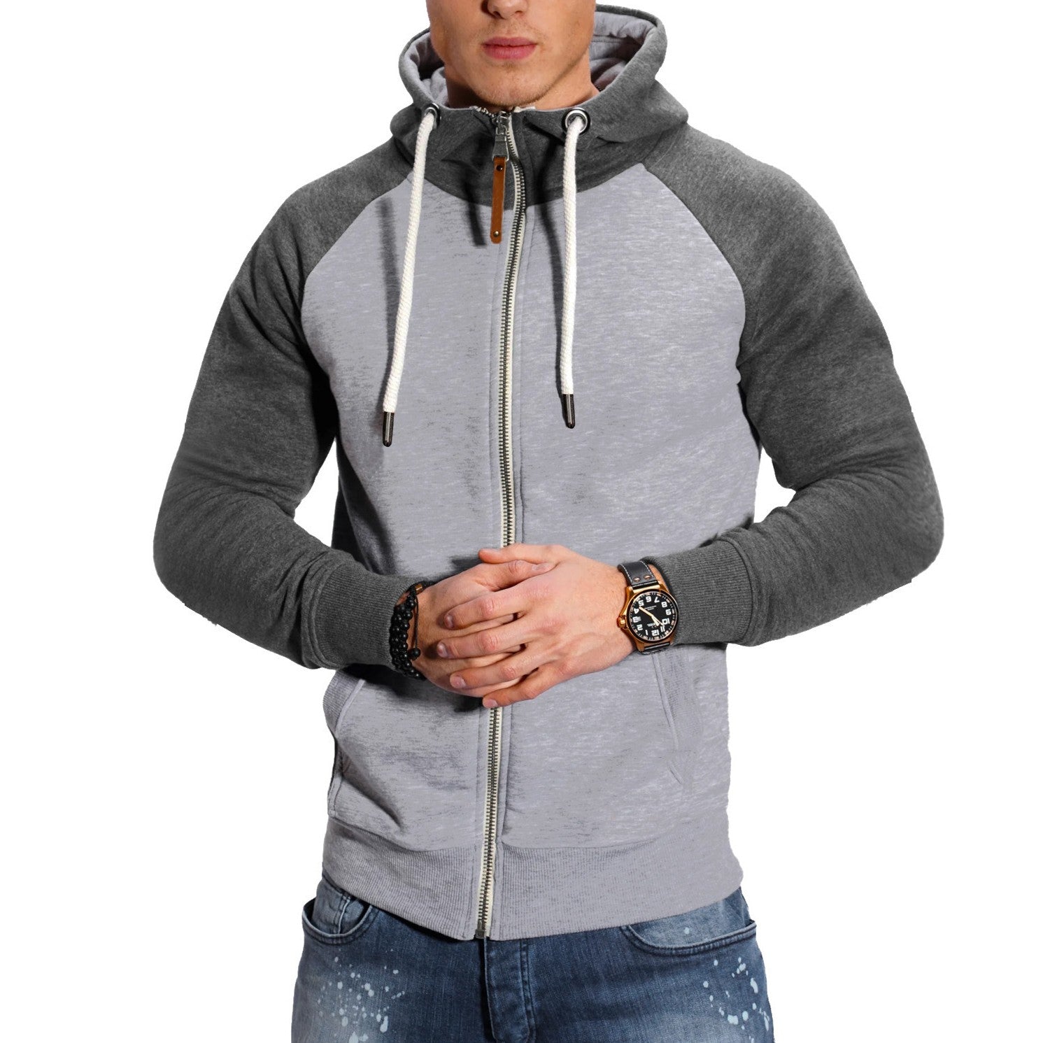 Liam – Sportliche Herren Zip-Hoodie mit Kapuze