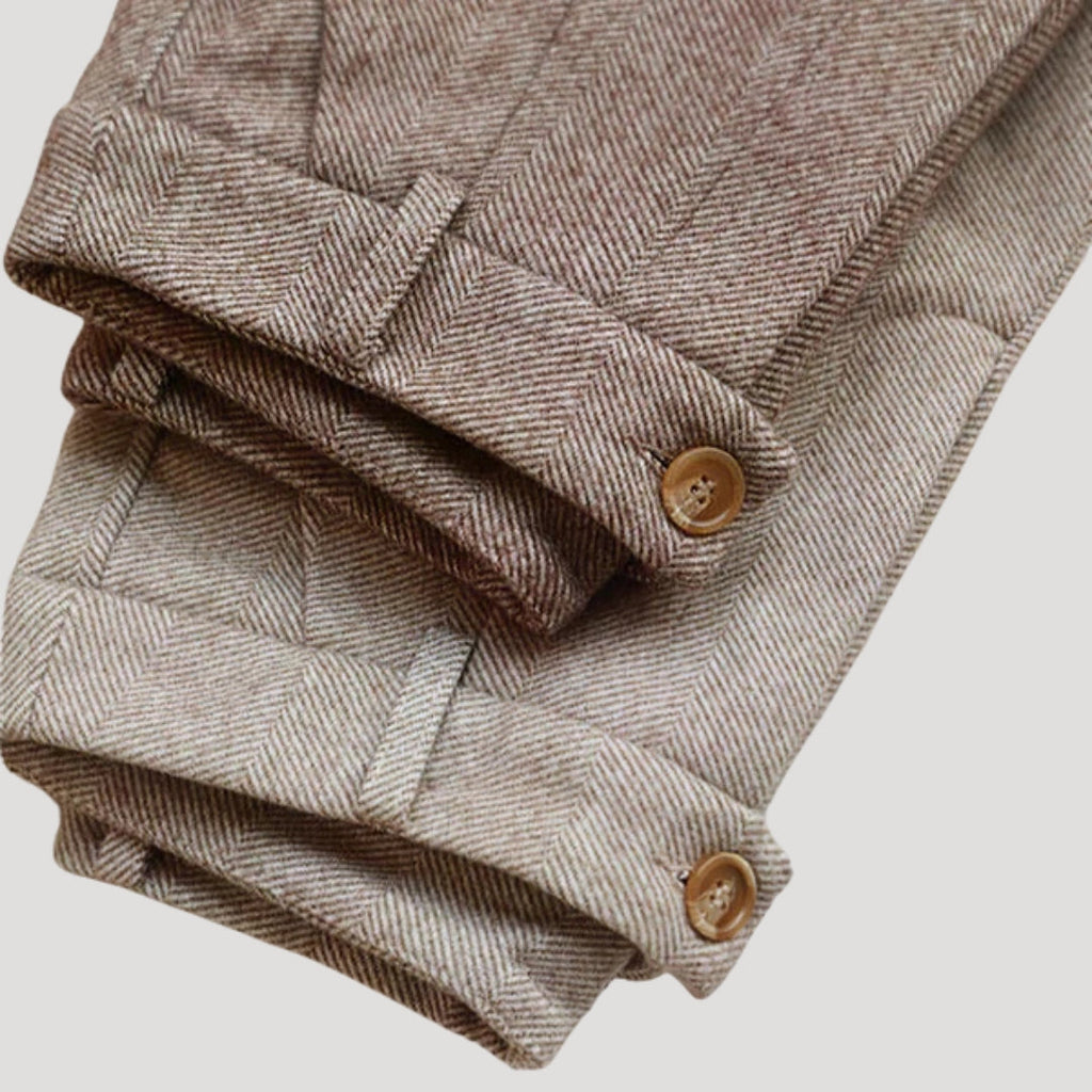 James – Klassische Strukturierte Herren Stoffhose