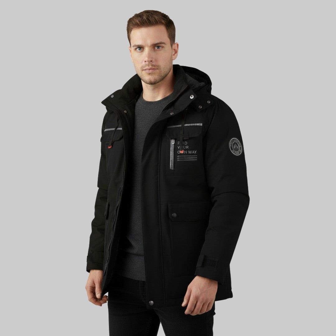 Oliver – Funktionale Winterparka-Jacke mit Kapuze für Herren