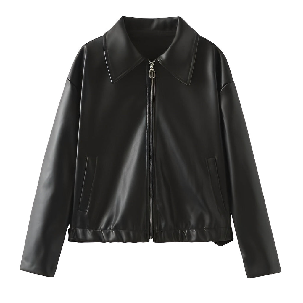 Noelia – Damen Oversize Lederjacke