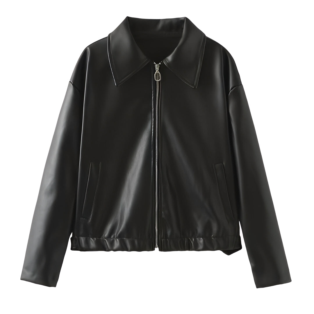 Noelia – Damen Oversize Lederjacke