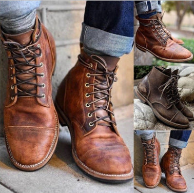 Javier – Klassische Herren Schnürstiefel mit markanter Zehenkappe