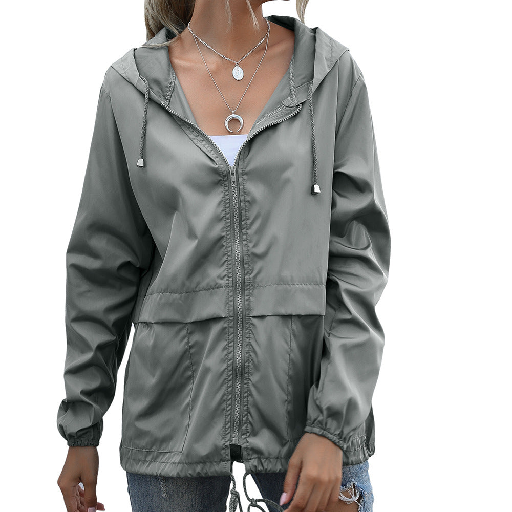 Modische Damenjacke mit Kapuze und lockerer Silhouette - J&B - 6 - Annoboutique