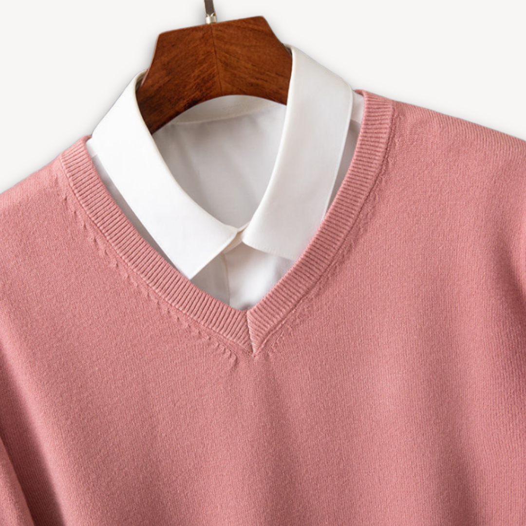 Jonas – Pullover mit Hemdkragen-Optik für Herren