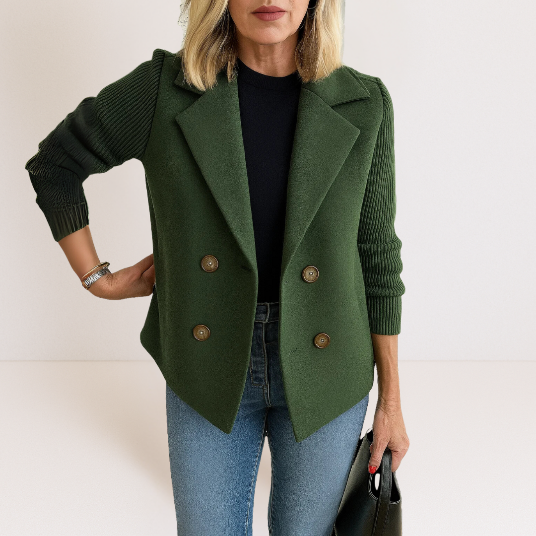Ewa – Strickblazer mit Knopfleiste