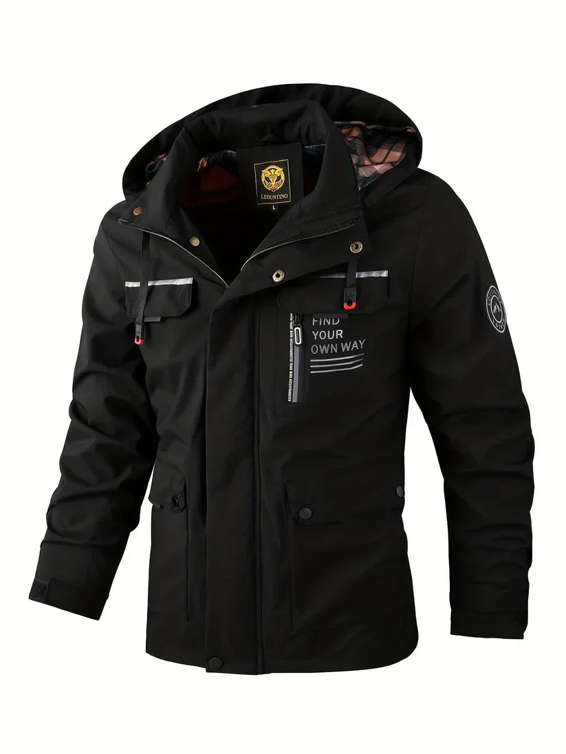Logan – Robuster Gefütterter Herren Outdoor Parka mit Kapuze