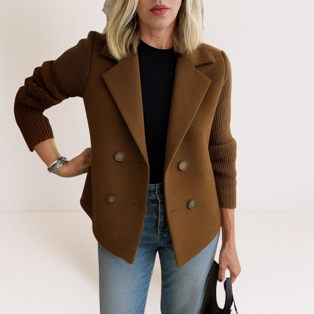 Ewa – Strickblazer mit Knopfleiste