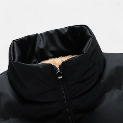 Lucas – Gefütterte Stepp Herren Weste mit Stehkragen