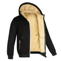 Lukas – Herren Fleecejacke mit Kapuze und Teddy-Innenfutter