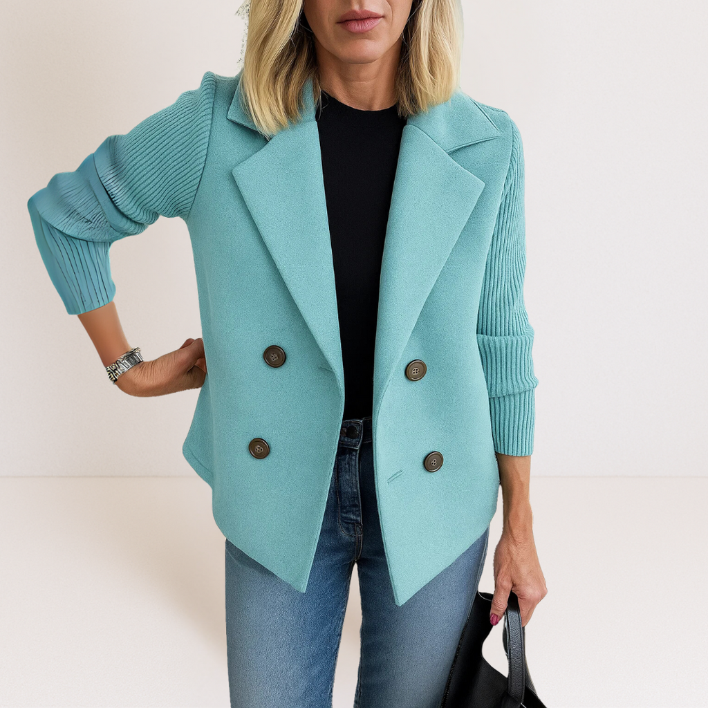 Ewa – Strickblazer mit Knopfleiste