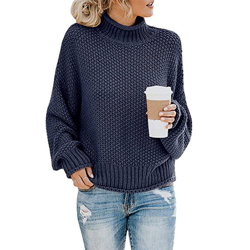 Valeria – Grobstrick Rollkragenpullover Damen