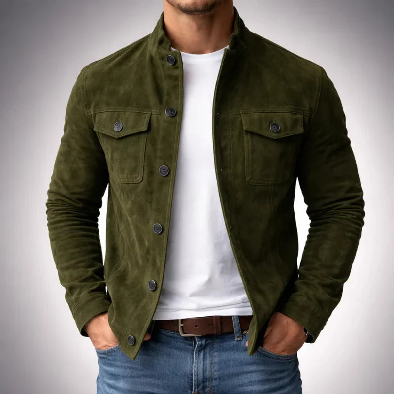 Herren Utility-Jacke mit lässigem Schnitt und stilvollem Knopfverschluss - J&B - 3 - Annoboutique