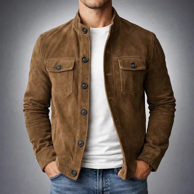 Herren Utility-Jacke mit lässigem Schnitt und stilvollem Knopfverschluss - J&B - 1 - Annoboutique