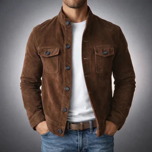 Herren Utility-Jacke mit lässigem Schnitt und stilvollem Knopfverschluss - J&B - 4 - Annoboutique