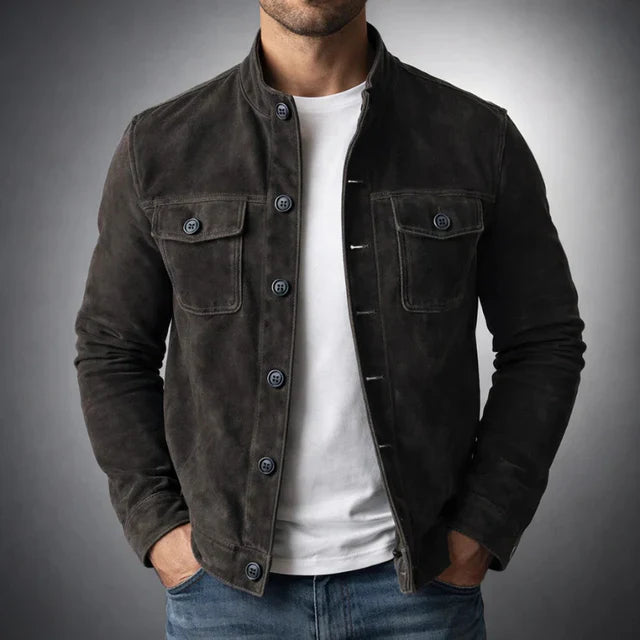 Herren Utility-Jacke mit lässigem Schnitt und stilvollem Knopfverschluss - J&B - 2 - Annoboutique